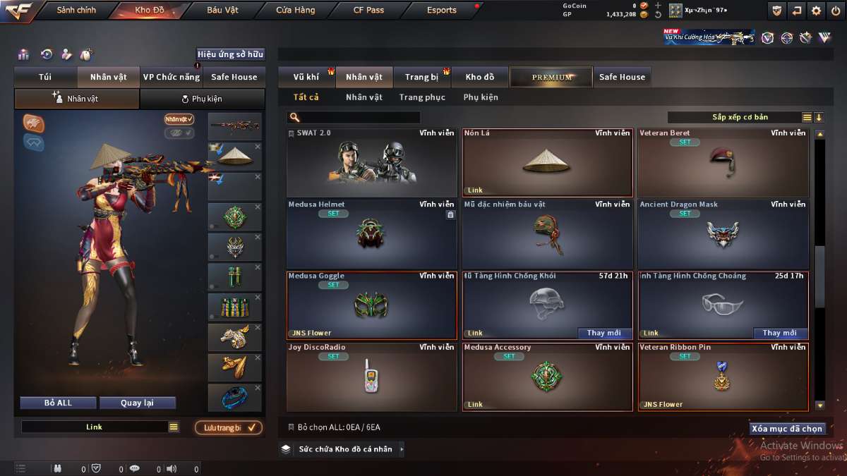 shop acc cf uy tin gia re